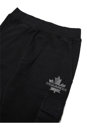 black cotton trousers DSQUARED KIDS | DQ2721D0AC6DQ900